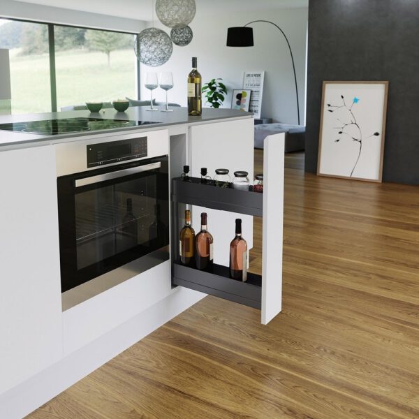 Beslag Design Skåpsutdrag Sub Slim Planero 150