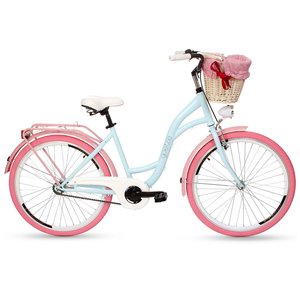 Cykel Colours 26" - blå/rosa